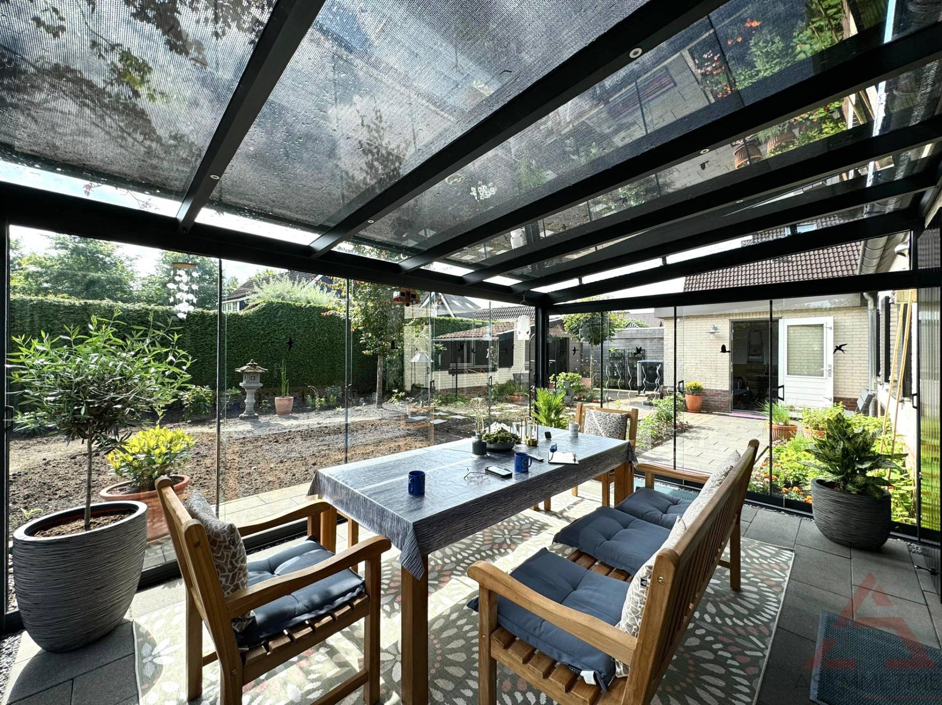 A calming misty forest with towering trees and lush greenery, evoking a sense of serenity and mindfulness for mental health therapy.